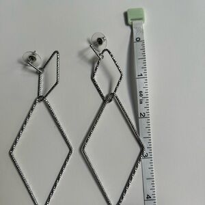 Elegant Silver Geometric Earrings